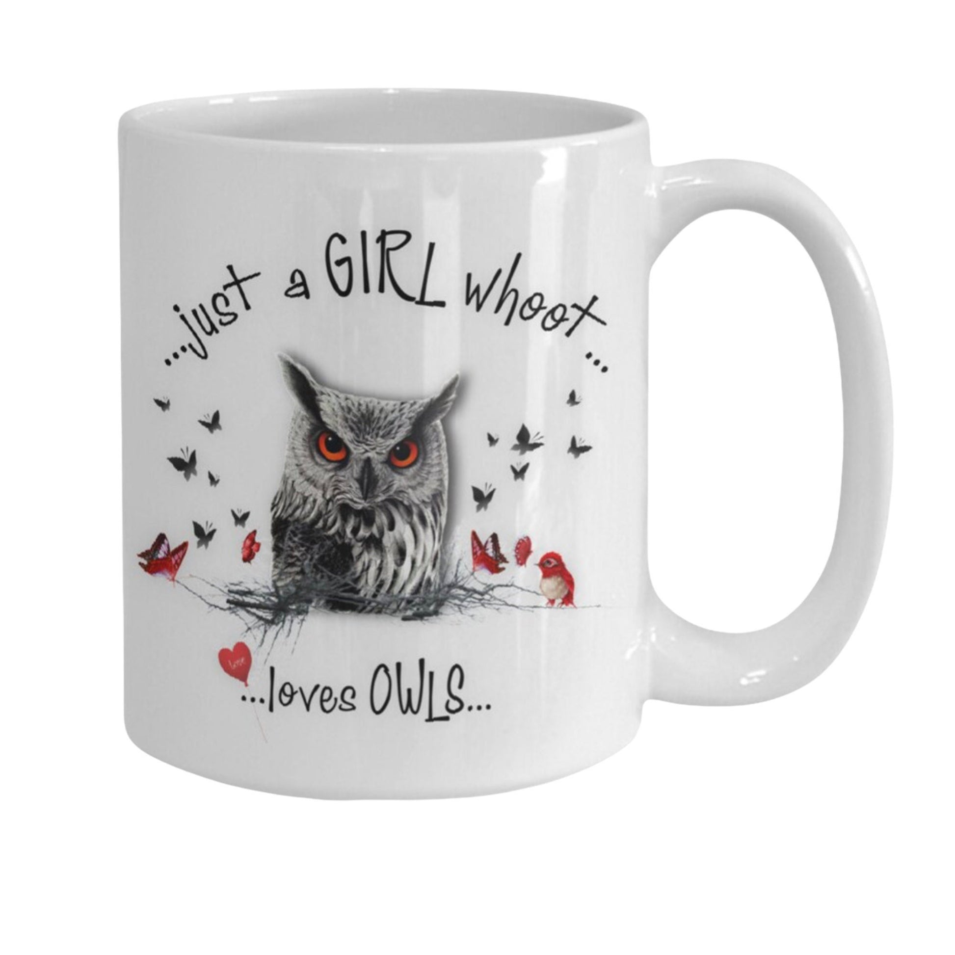 Owl Coffee Mug for Women Who Love Owls Unique Gift Idea