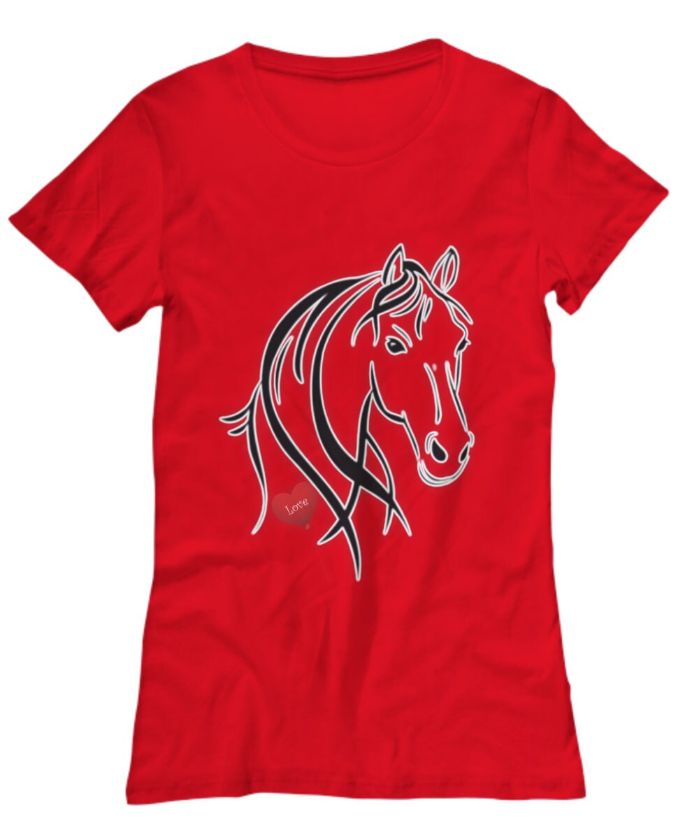Show your love for horses with this stylish horse tee shirt