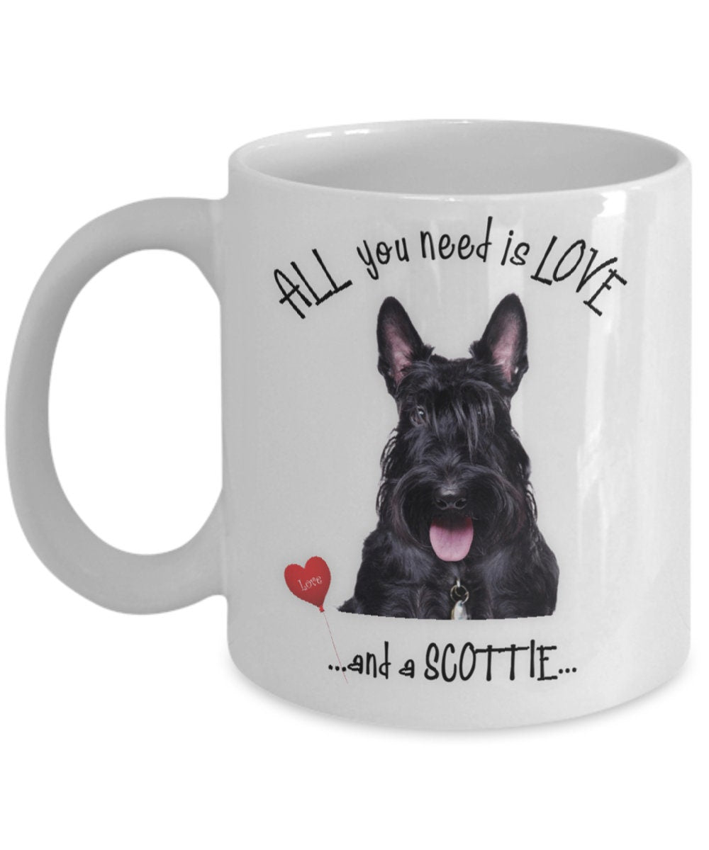 All you need is love and a Scottie coffee mug