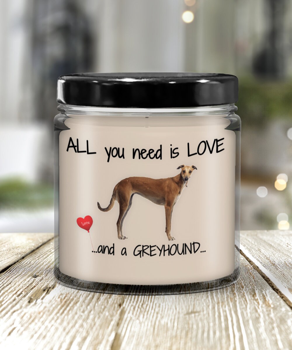 All You Need Is Love and a Greyhound Candle Gift