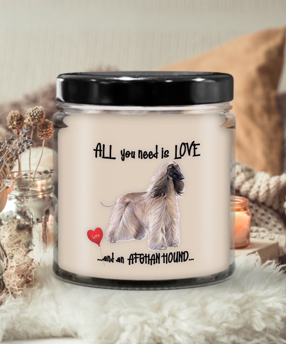 Afghan Hound Candle Makes a Unique Gift for Dog Lovers