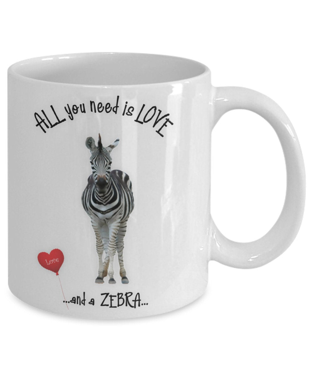 All you need is love and a zebra mug for a perfect gift