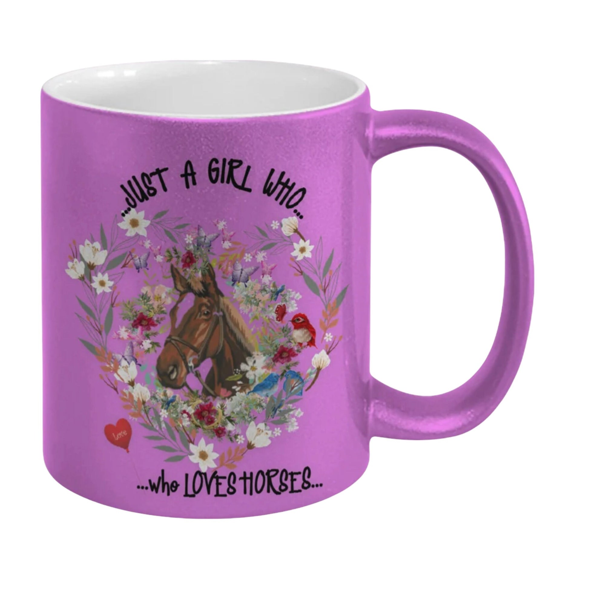 Just a Girl Who Loves Horses Mug Perfect Gift for Horse Lovers
