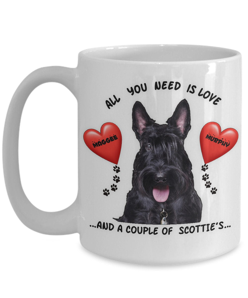 Enjoy your coffee with MAGGEE and Murphy Scotty dog mugs
