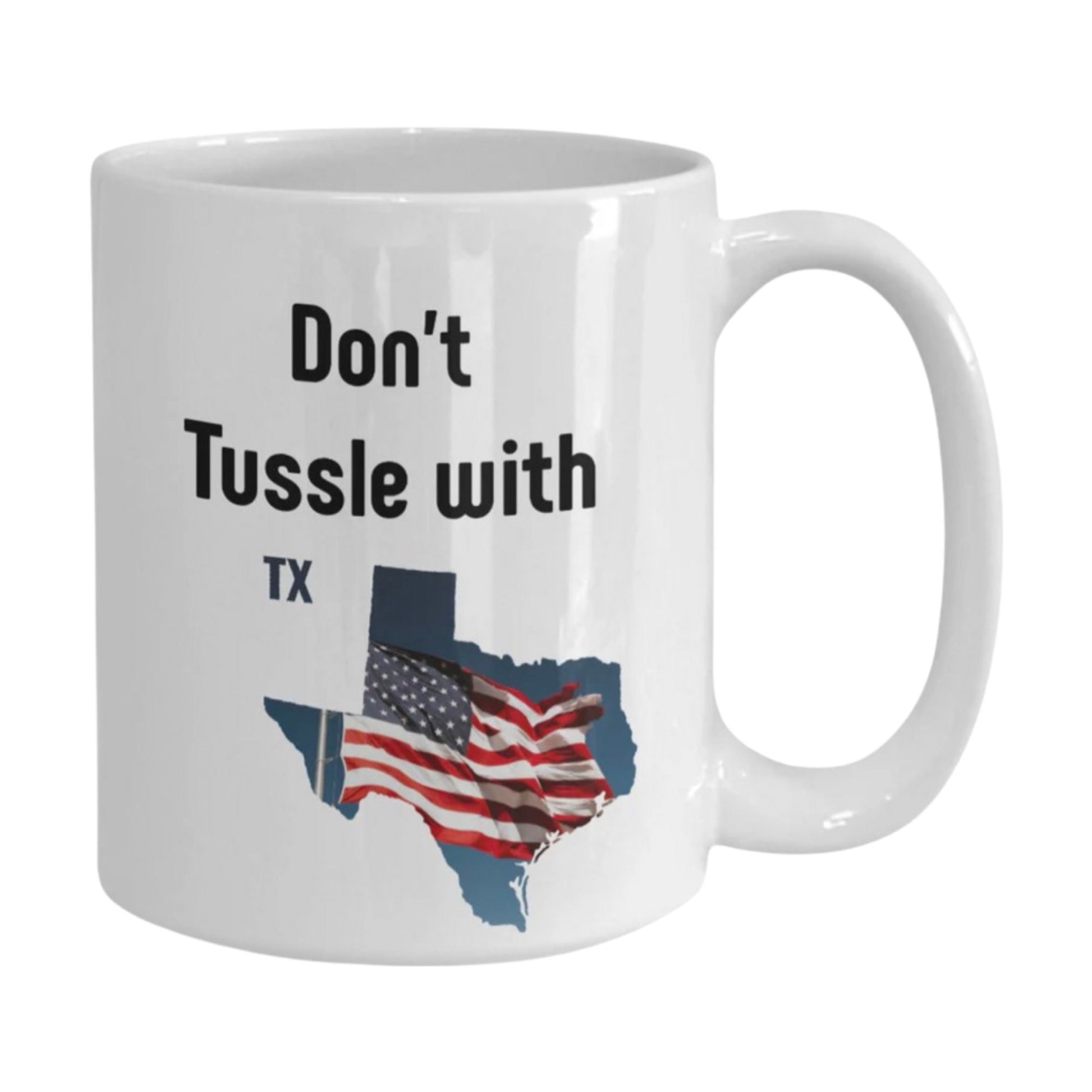 Show your pride with the I Love Texas 15 oz Coffee Mug