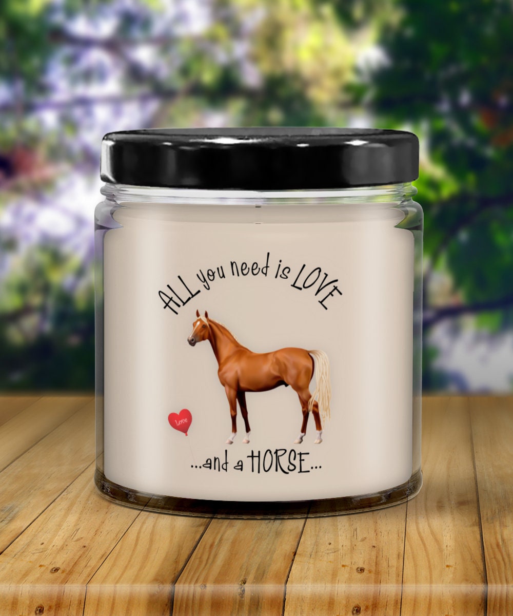 Horse Candle Gift for Horse Lovers All You Need Is Love and a Horse
