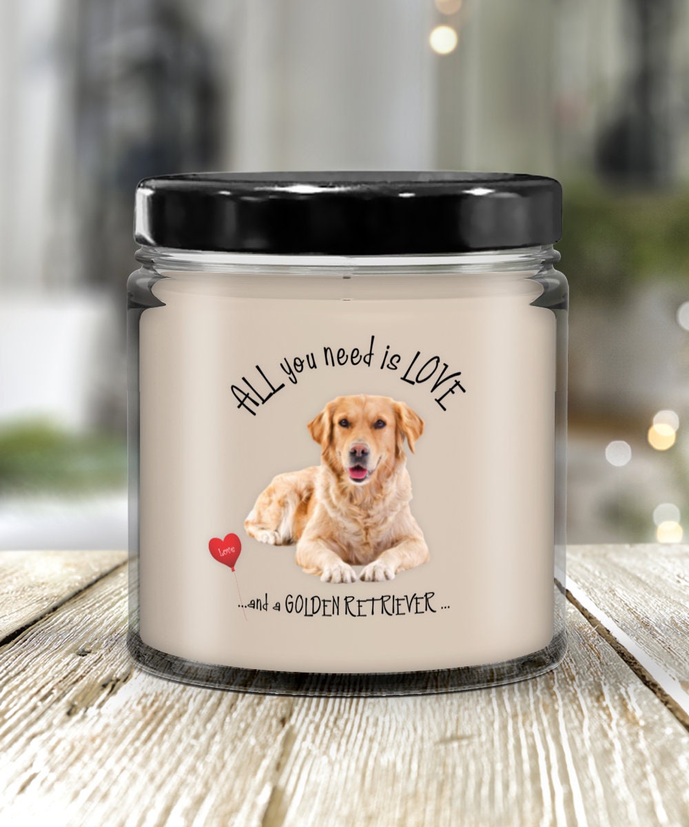 Golden Retriever Candle Gift for Dog Lovers and Pet Owners