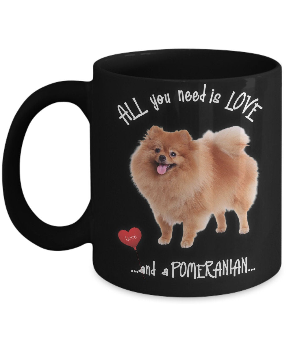 Enjoy Every Sip with Love and a Pomeranian Mug