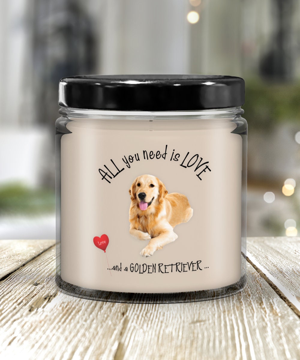 Golden Retriever Dog Candle for Pet Lovers and Dog Moms