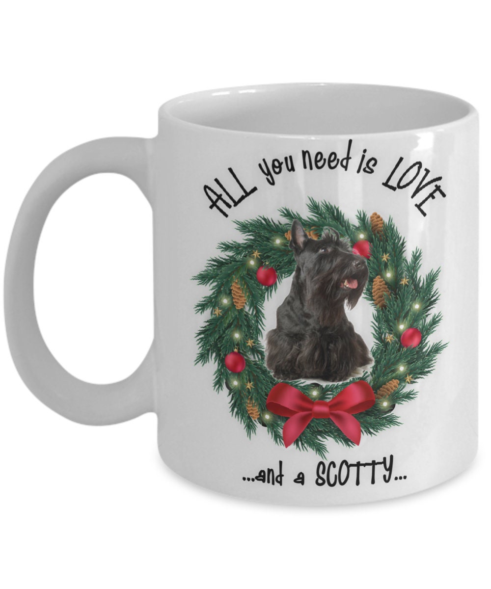 All you need is love and a Scotty ceramic coffee mug