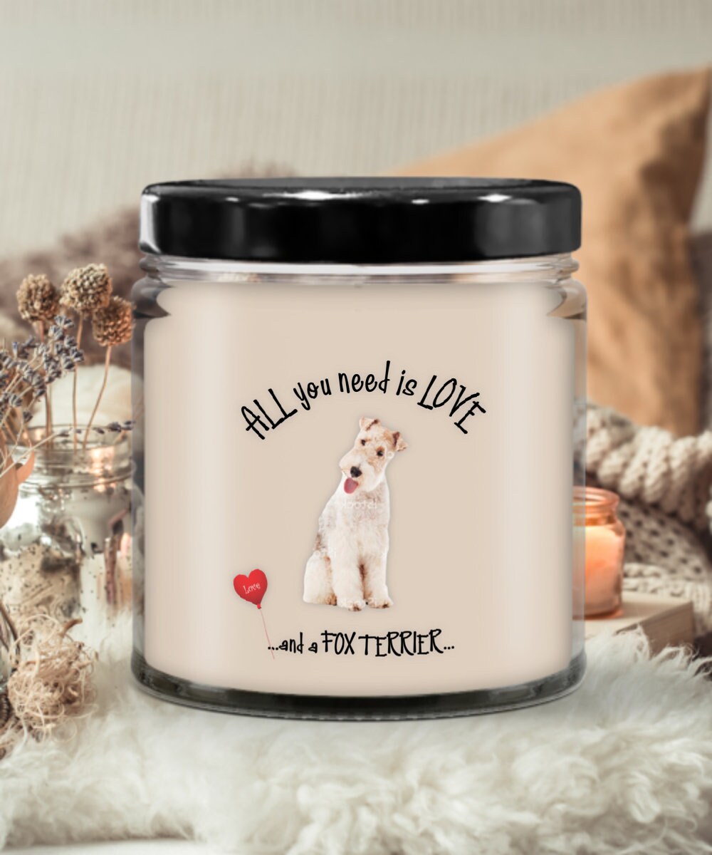 I love my Fox Terrier candle