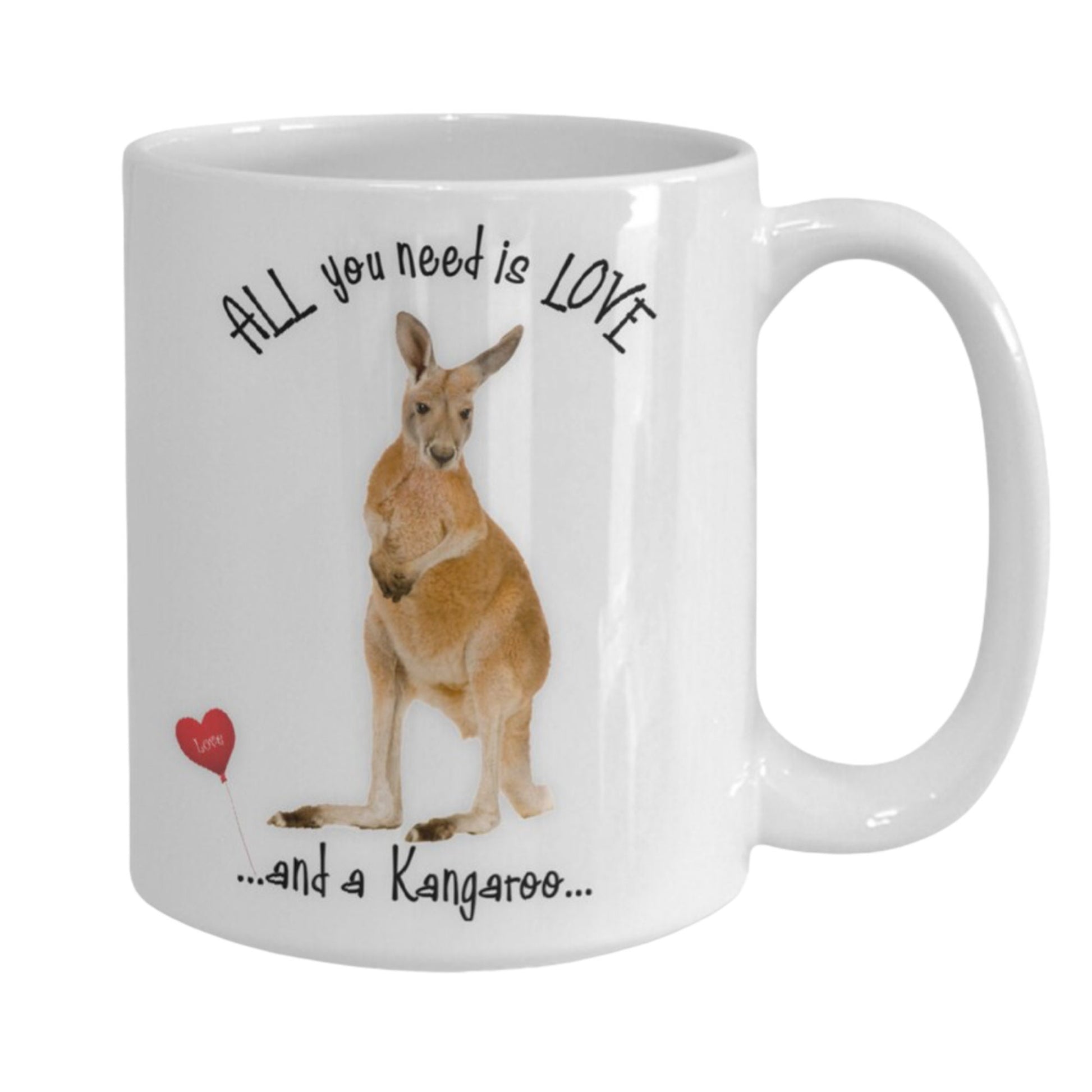 All You Need Is Love and a Kangaroo Coffee Mug Gift