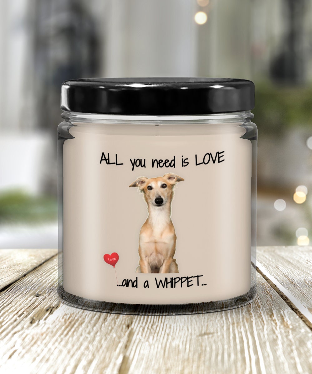 Whippet Dog Candle Gift Brings Love and Light to Any Home