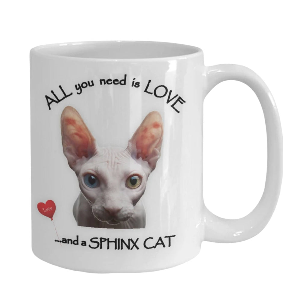 Show your love for Sphynx cats with this unique coffee mug