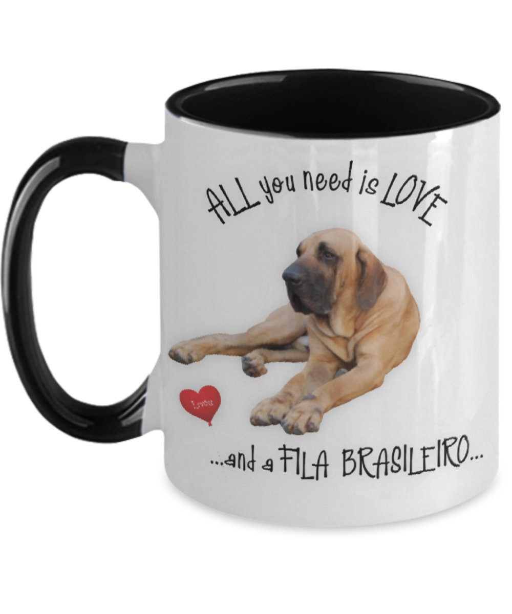 Show your love for your Fila Brasileiro with this unique dog mug