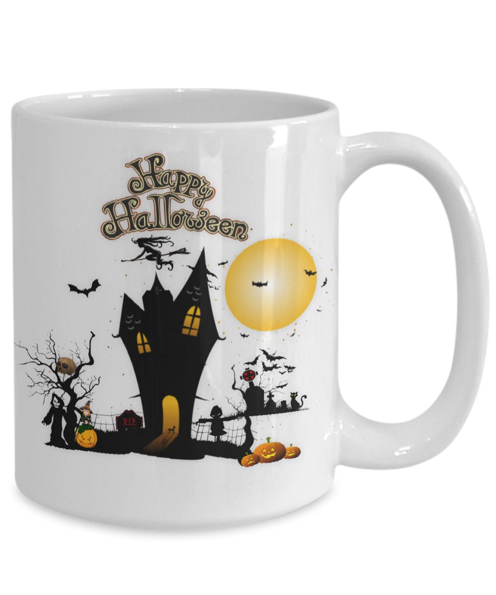 Celebrate Halloween with a Spooky Happy Halloween Coffee Mug