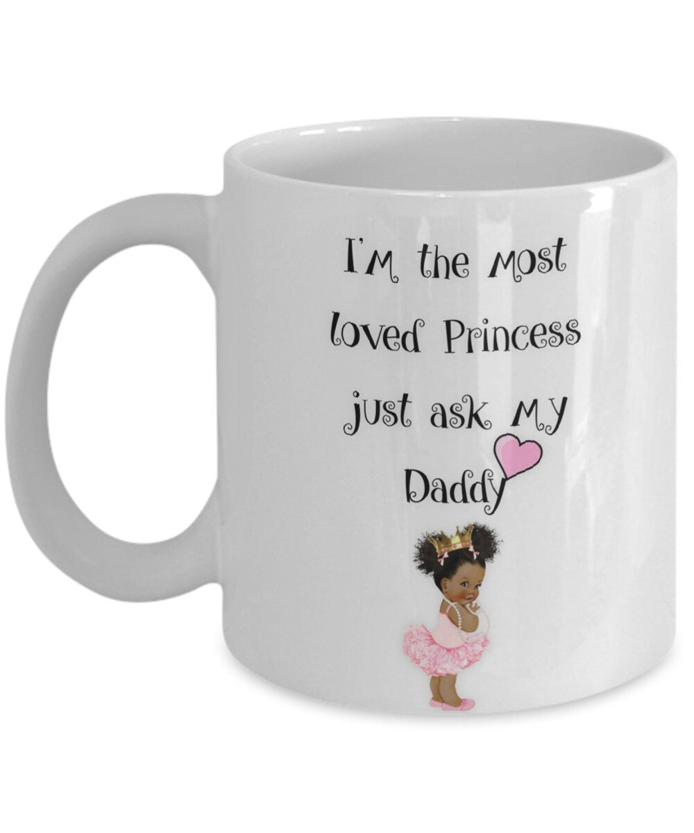 I Love My Daughter Princess Mug Gift from Dad