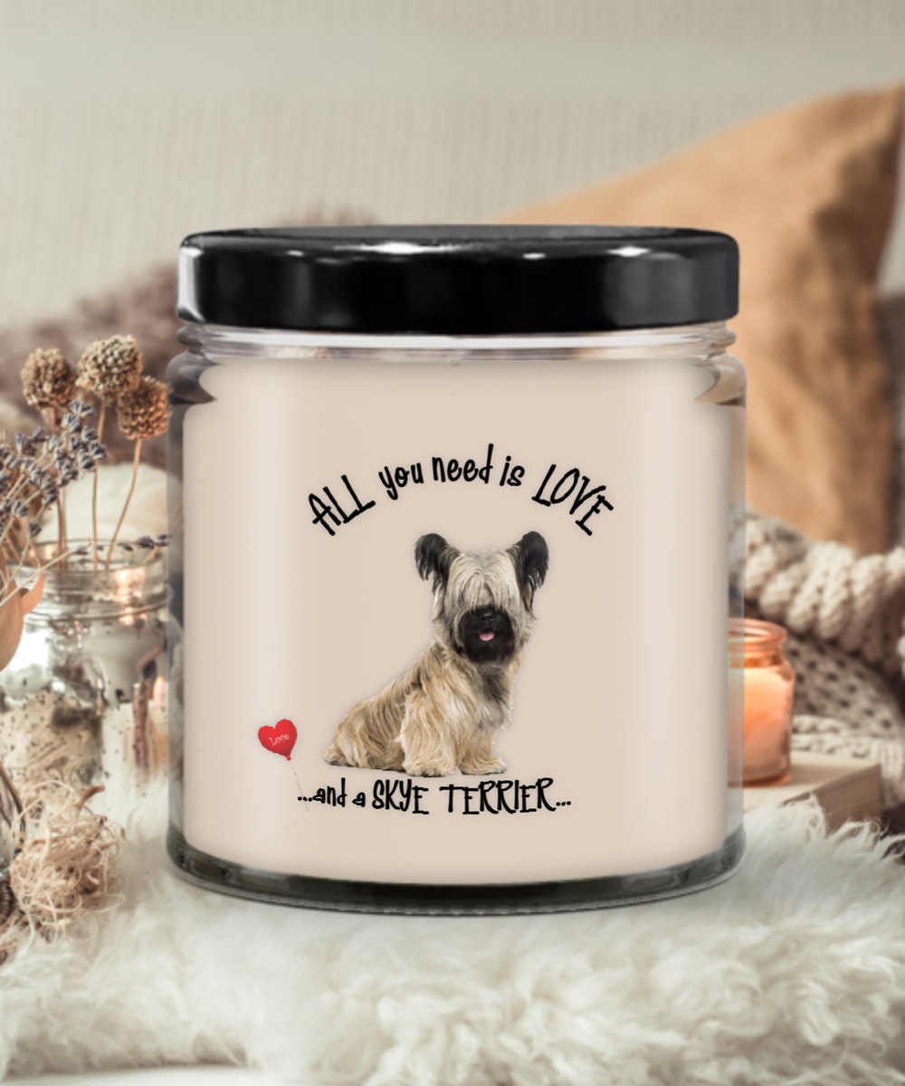 Skye Terrier Candle - Gift for Dog Moms and Dog Lovers