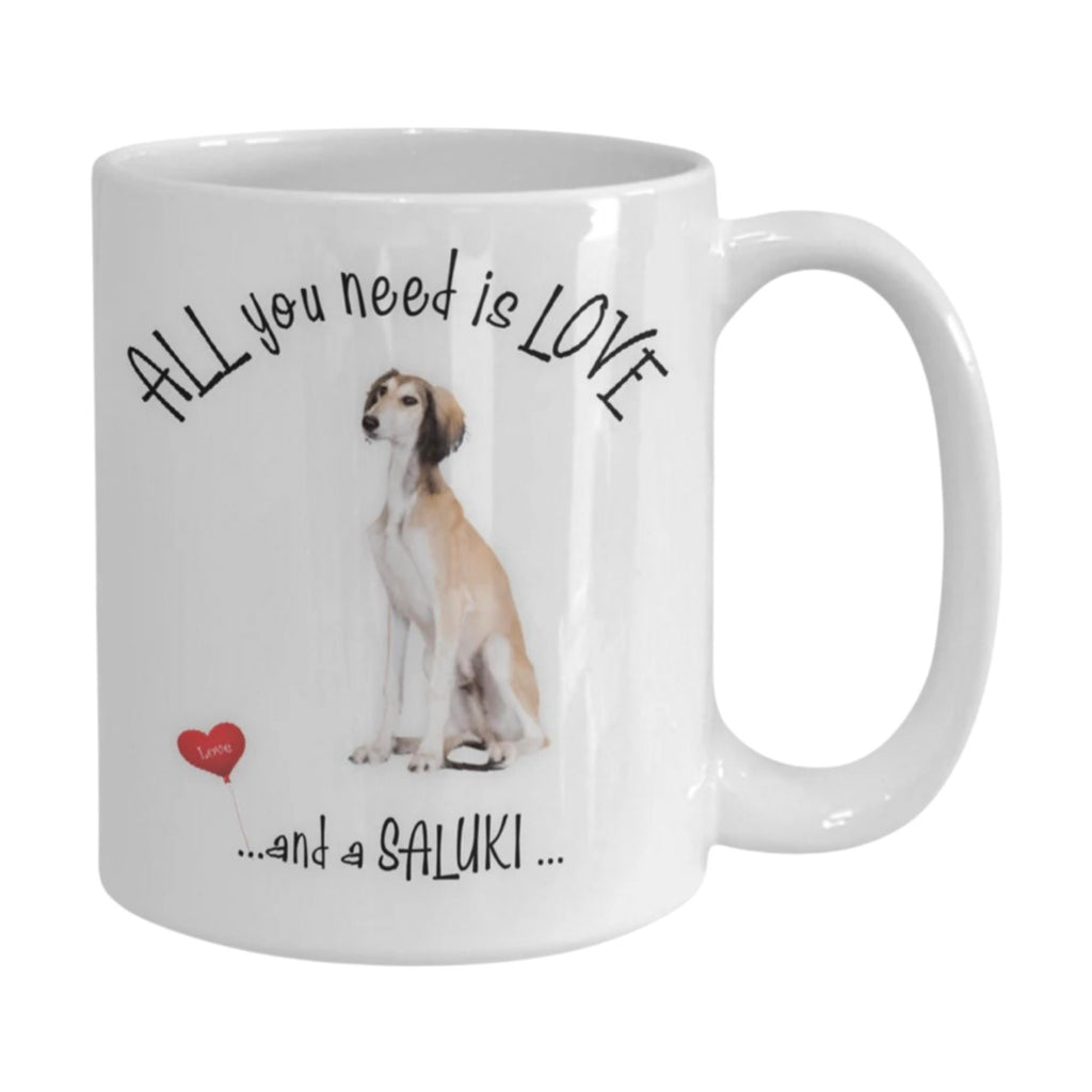 All you need is love and a Saluki coffee mug gift
