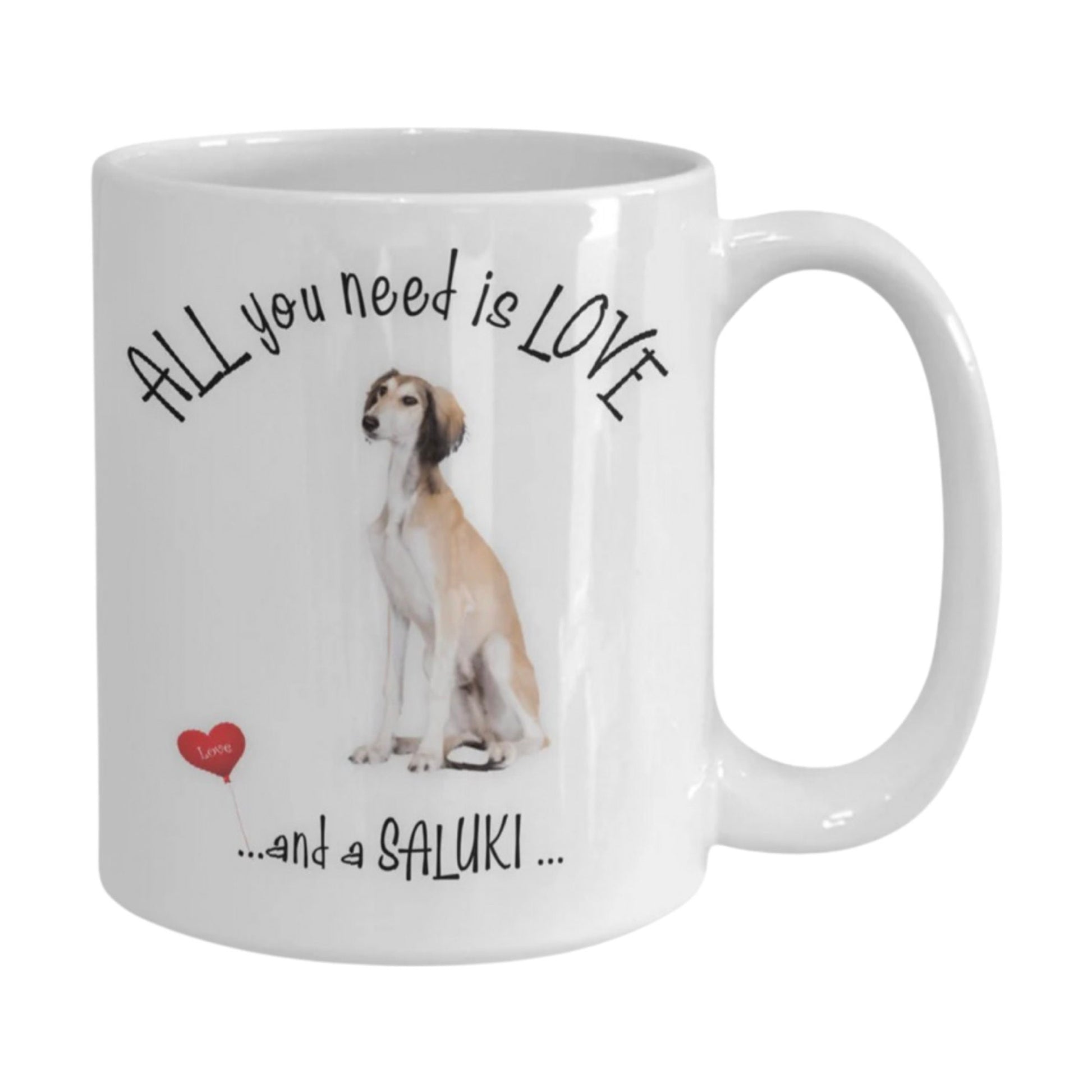 All you need is love and a Saluki coffee mug gift