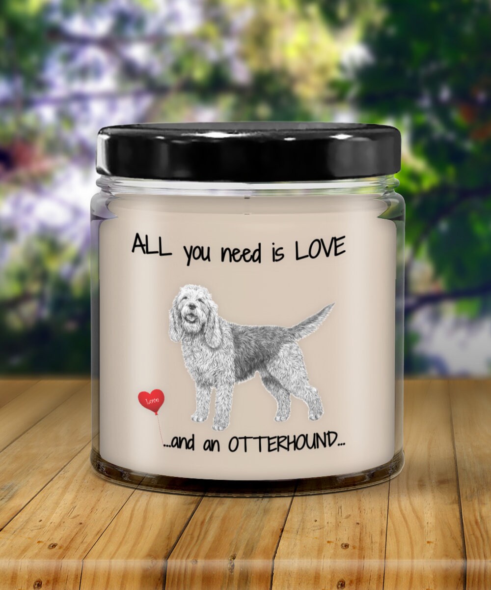 Otterhound Dog Lover Candle Gift Adds Warmth and Charm