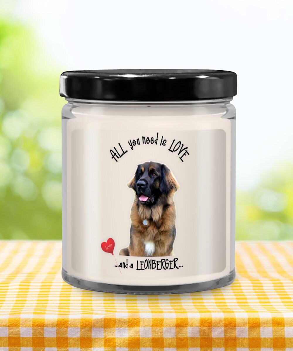 All You Need Is Love and a Leonberger Candle Gift Idea