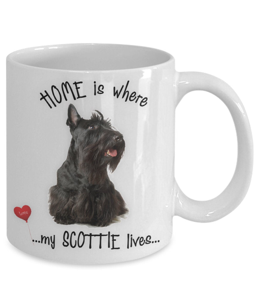 Home Is Where My Scottie Lives Coffee Mug Gift