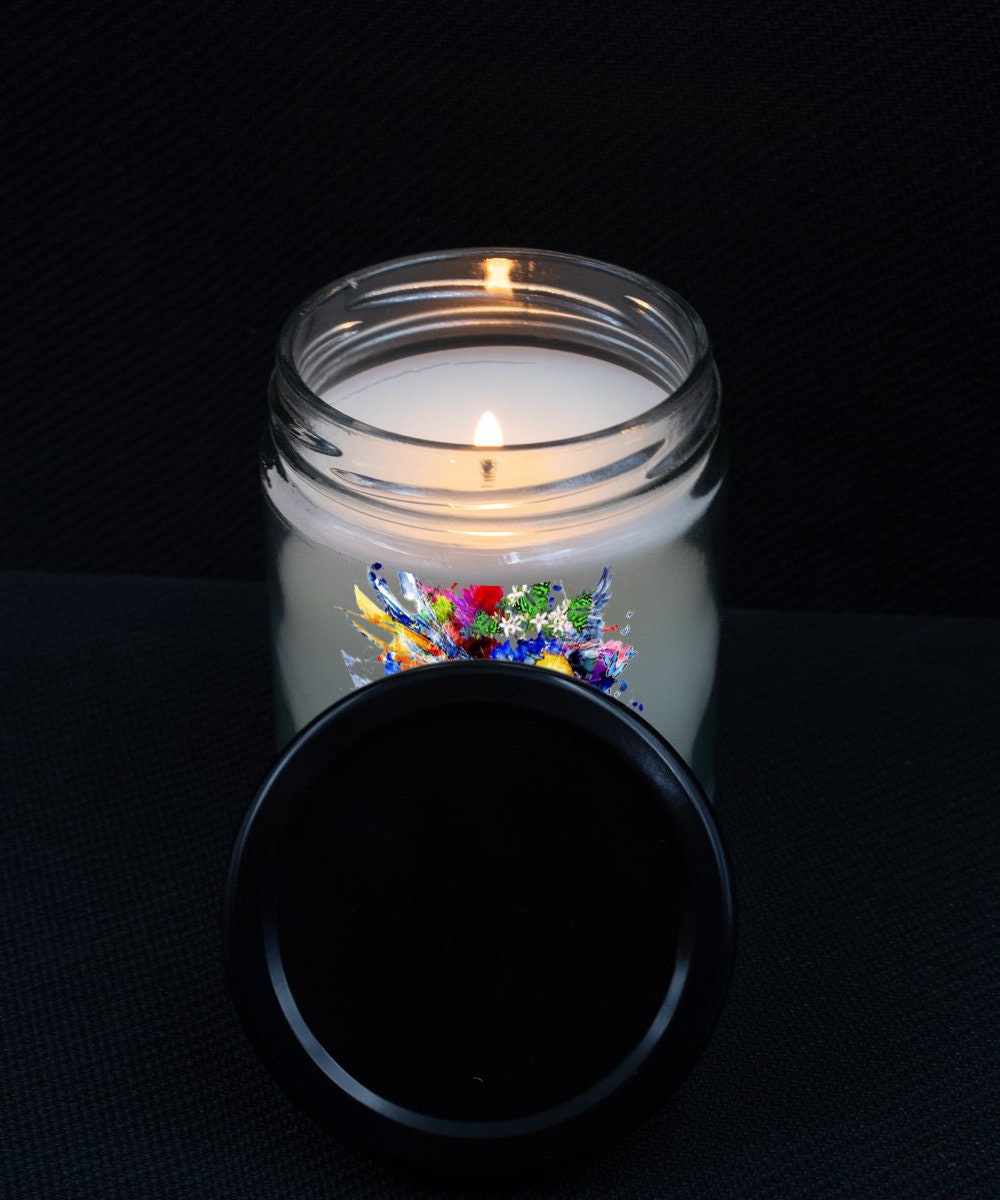 Artsy Lion Candle Gift Decorative Hand Poured Scented Decor