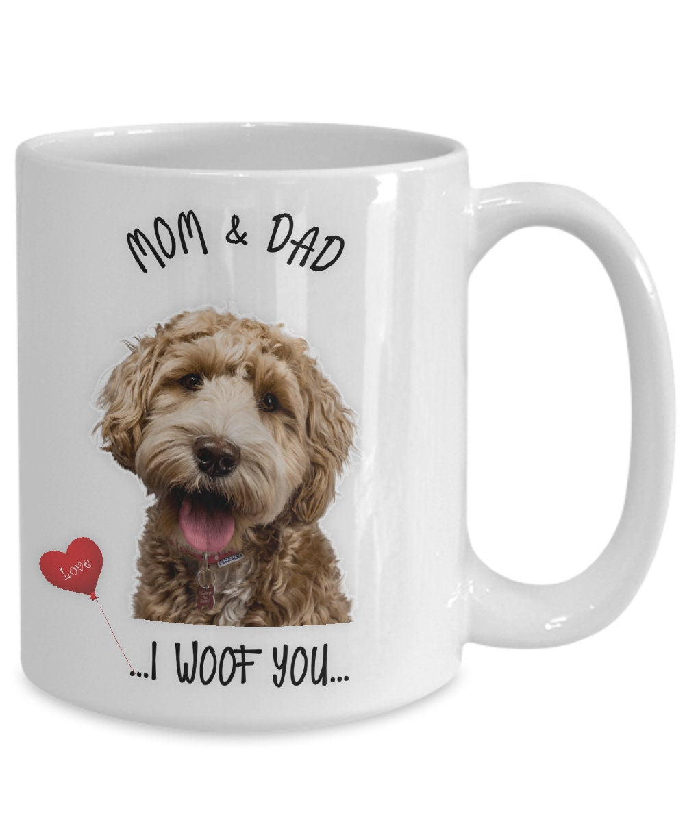 Lagotto Romagnolo Dog Mug I Woof You Gift for Mom and Dad