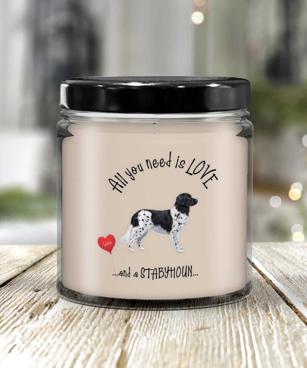 I Love My Stabyhoun Candle Pet Gift
