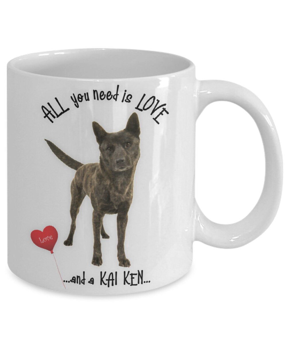 All You Need Is Love and a Kai Ken Dog Coffee Mug