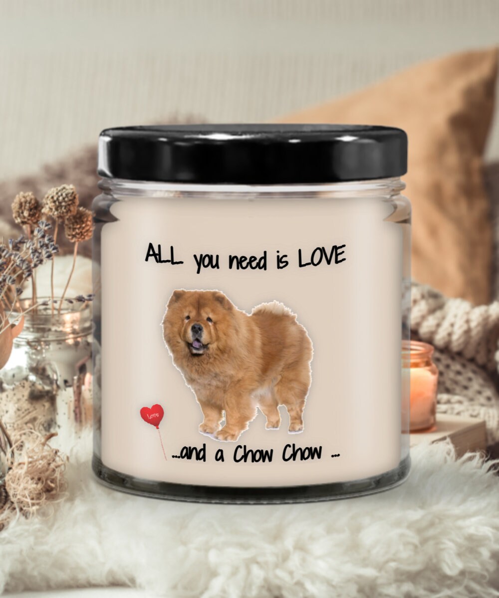 Chow Chow Dog Candle Gift Brings Comfort and Love to Any Home