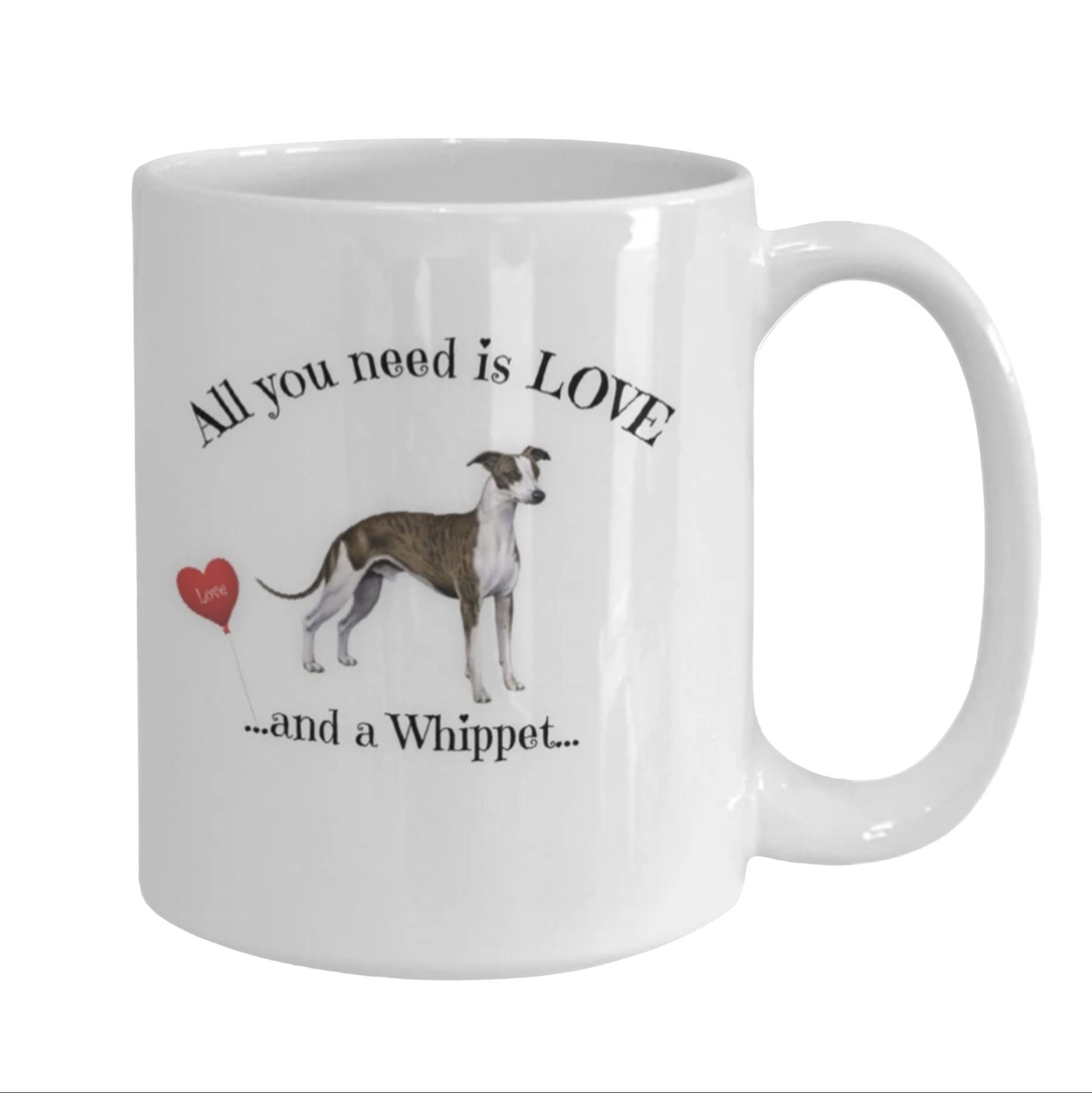All you need is love and a Whippet coffee mug
