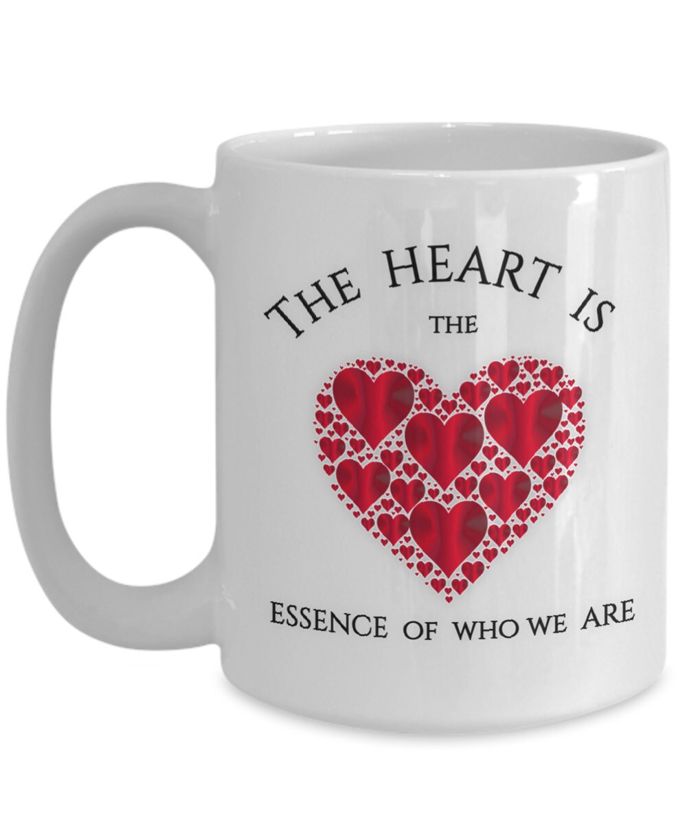 Heart Design Mug Gift for Her with Love and Meaningful Quote
