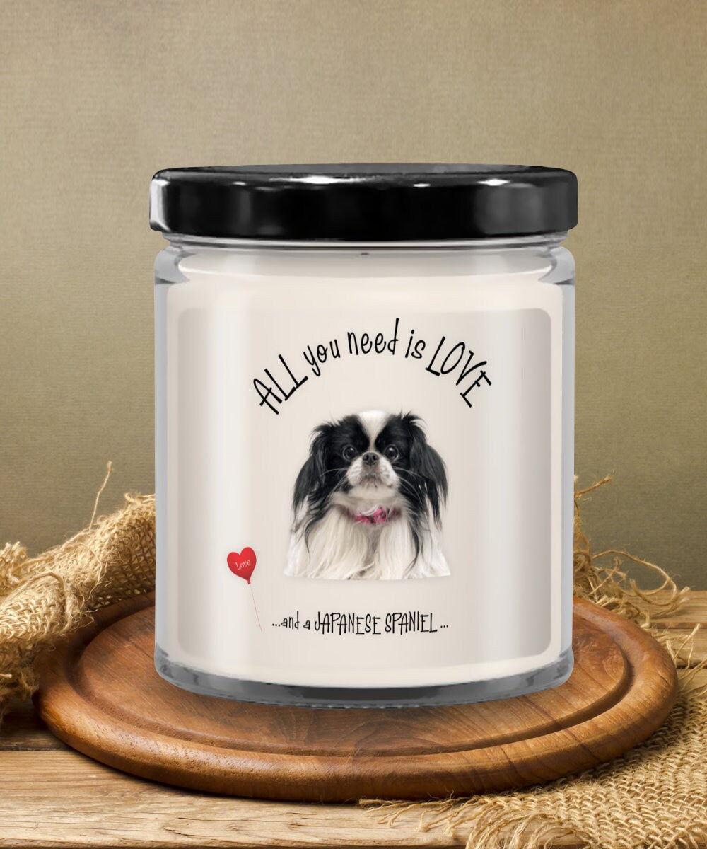 Japanese Spaniel Dog Candle Makes Every Pet Lovers Day Shine