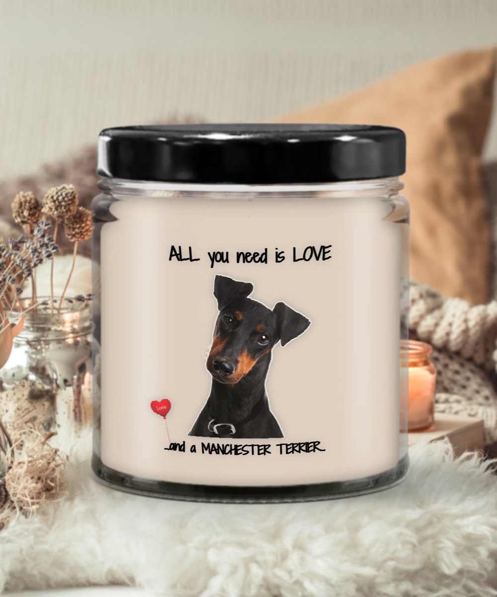 Manchester Terrier Dog Lover Dog Mom Candles