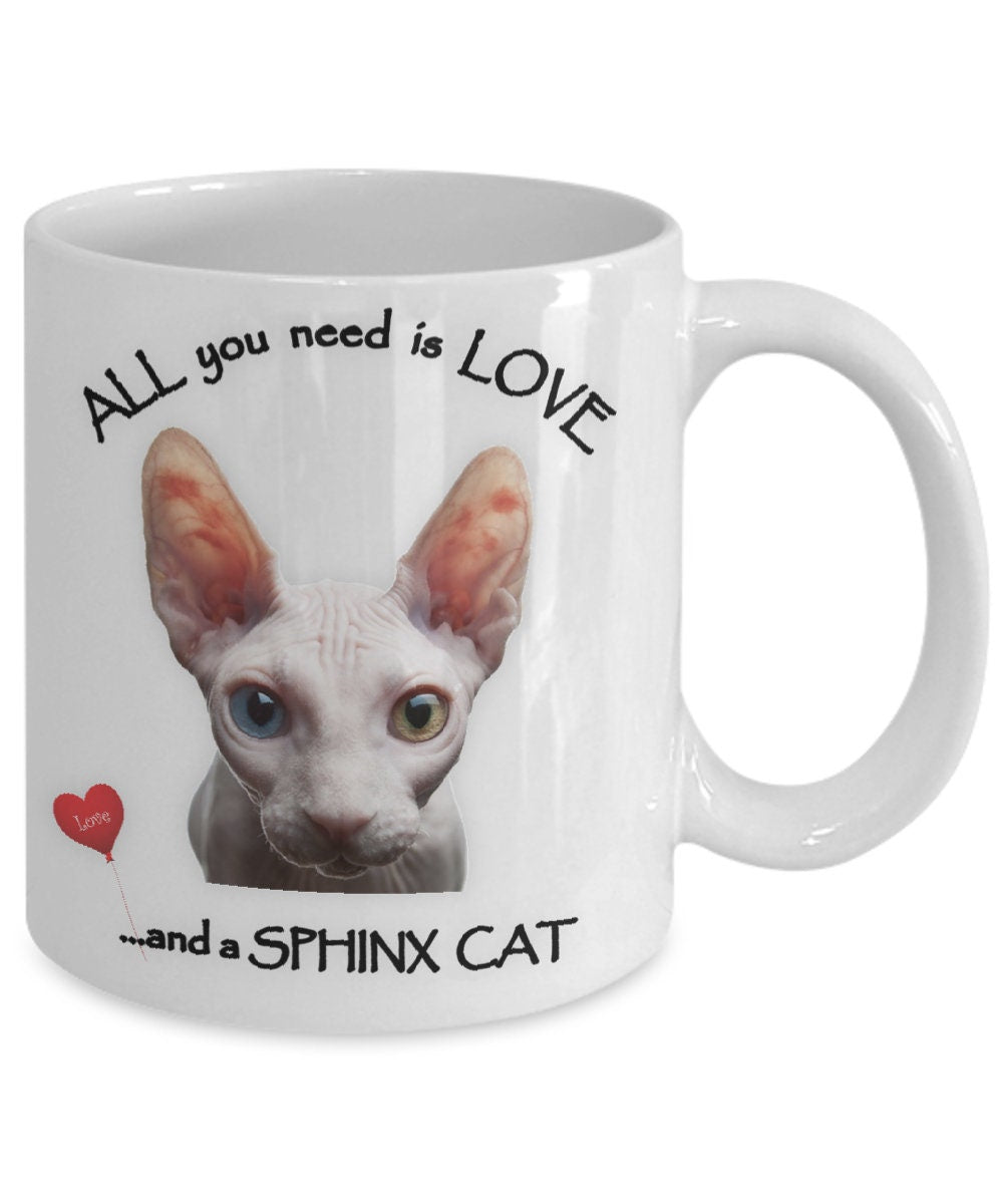 Show your love for Sphynx cats with this unique coffee mug