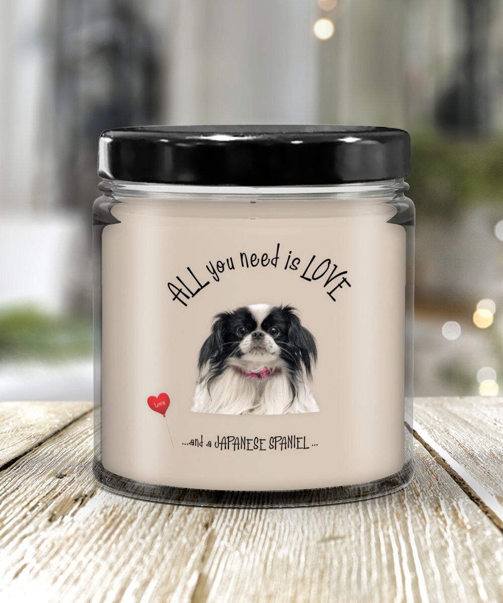 Japanese Spaniel Dog Candle Makes Every Pet Lovers Day Shine