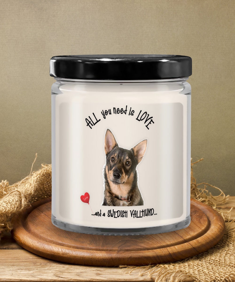 All you need is love and a Swedish Vallhund candle