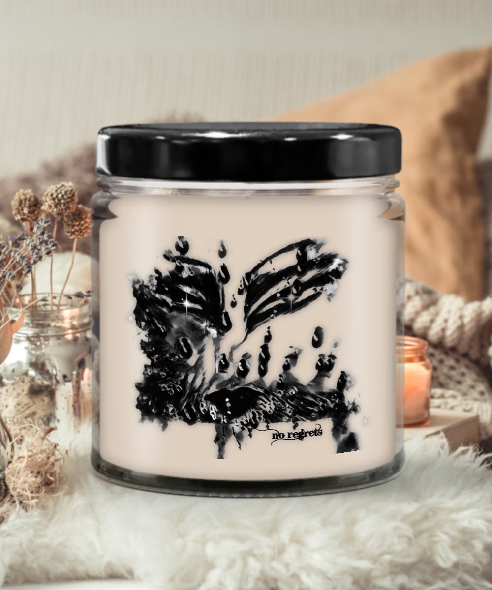 Vanilla Art Candle Unique Gift for Home or Mom Decor